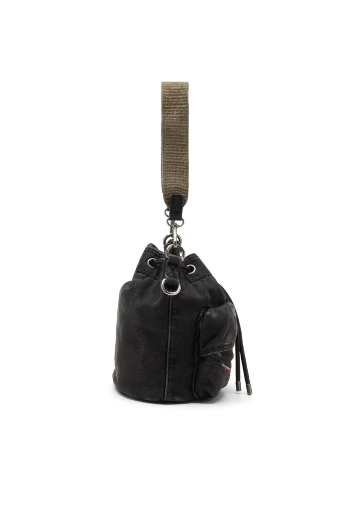 multi-pkts bucket x Multi-Pkts-Multipocket kovboy çantası, yıkanmış denim