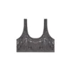 oriba-gft Metalik baskılı streç pamuklu bralette
