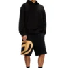p-crow-bleach Ağartılmış logolu sweatshirt şort