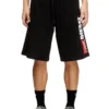 p-crow-div Maxi logo yamalı polar şort