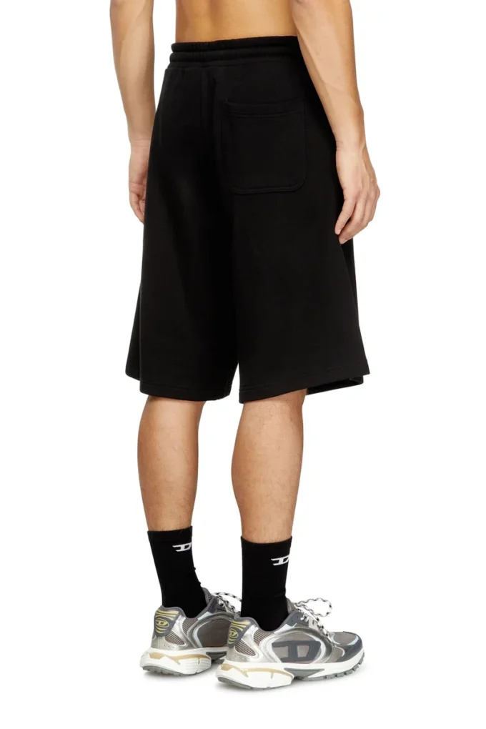 p-crow-div Maxi logo yamalı polar şort