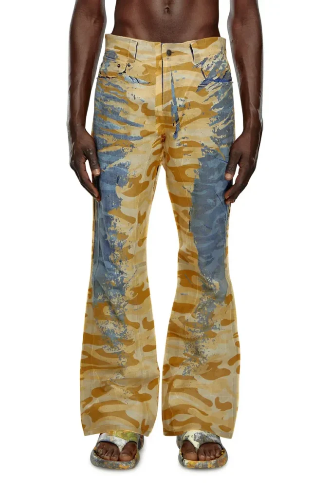 p-fro-dev Soyulabilir muslin kamuflaj pantolon