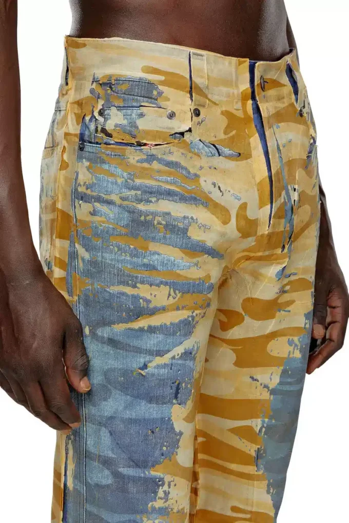 p-fro-dev Soyulabilir muslin kamuflaj pantolon