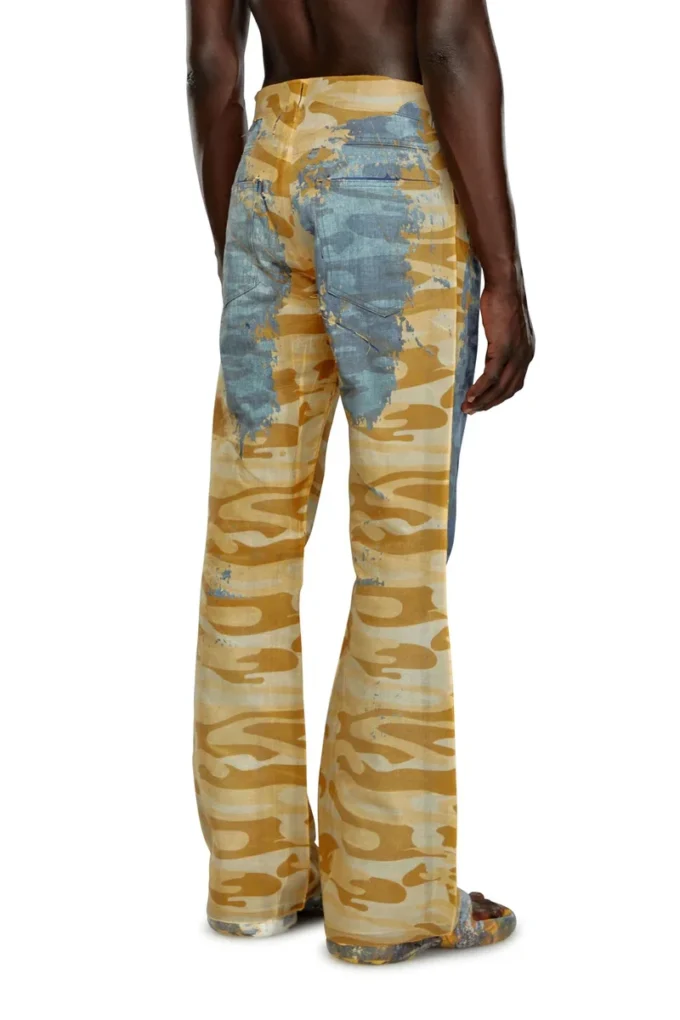 p-fro-dev Soyulabilir muslin kamuflaj pantolon