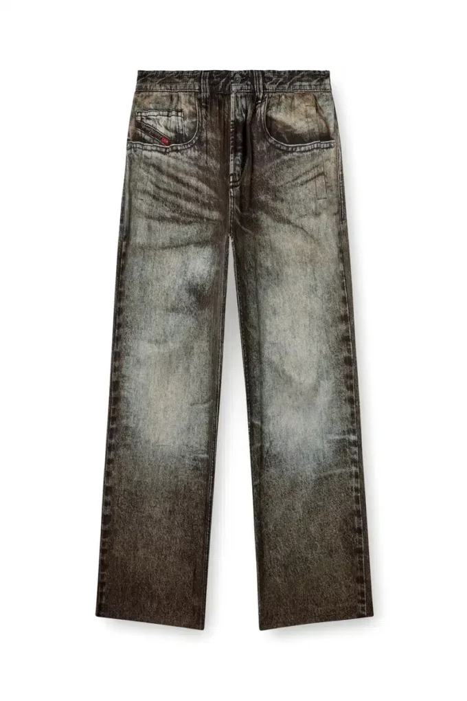p-theck-lkct Denim görünümlü viskon elastik pantolon