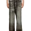 p-theck-lkct Denim görünümlü viskon elastik pantolon