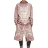 p-warky-short Ortaçağ desenli waffle şort