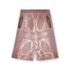 p-warky-short Ortaçağ desenli waffle şort