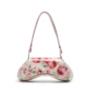 play crossbody Play-Omuz çantası, baskılı parlak PU