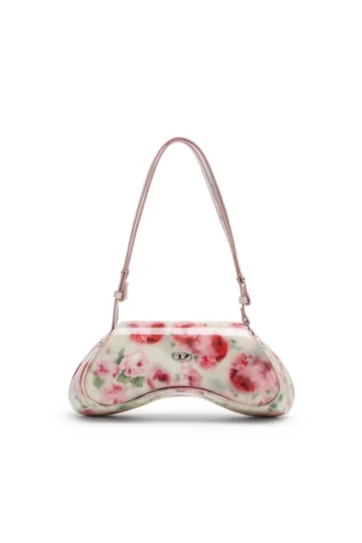 play crossbody Play-Omuz çantası, baskılı parlak PU