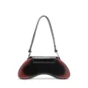 play crossbody Play-Omuz çantası, baskılı parlak PU