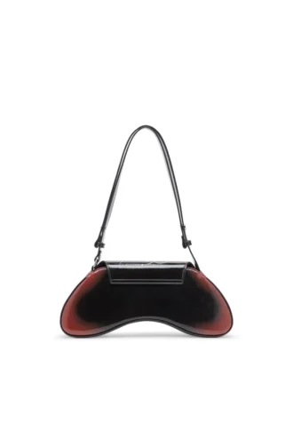 play crossbody Play-Omuz çantası, baskılı parlak PU