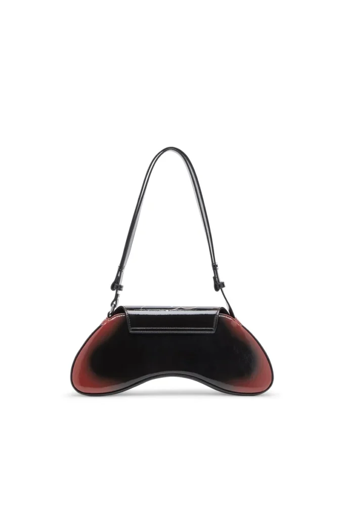 play crossbody Play-Omuz çantası, baskılı parlak PU