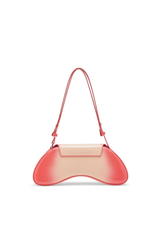 play crossbody Play-Omuz çantası, baskılı parlak PU