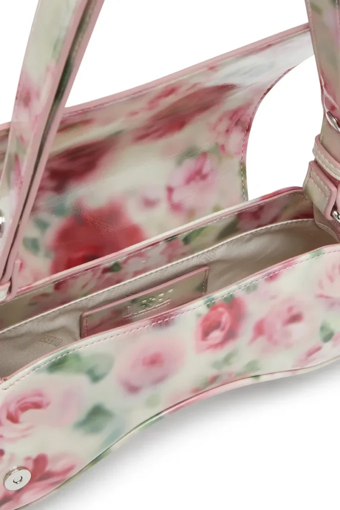 play crossbody Play-Omuz çantası, baskılı parlak PU