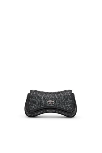 play crossbody xs Play-Mini çapraz askılı çanta, kristal Lurex