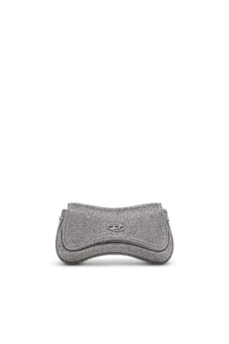 play crossbody xs Play-Mini çapraz askılı çanta, kristal Lurex