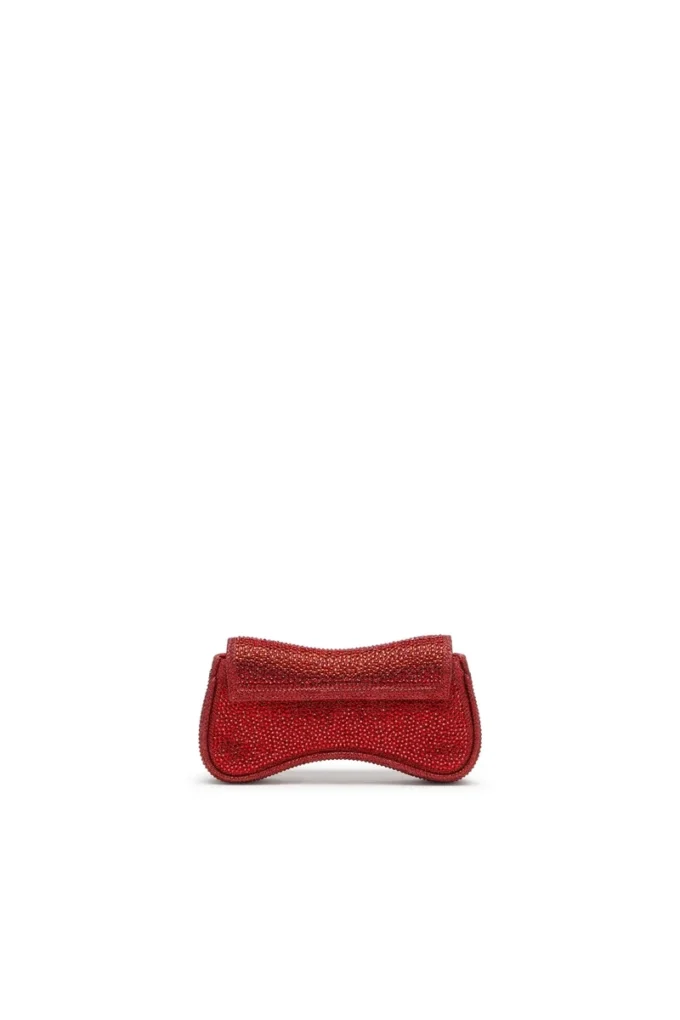play crossbody xs Play-Mini çapraz askılı çanta, kristal Lurex
