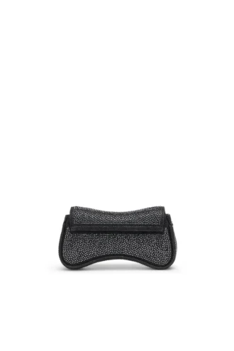play crossbody xs Play-Mini çapraz askılı çanta, kristal Lurex