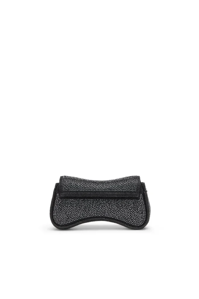 play crossbody xs Play-Mini çapraz askılı çanta, kristal Lurex
