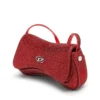 play crossbody xs Play-Mini çapraz askılı çanta, kristal Lurex