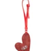 Play mirror Metal logolu kalp charm