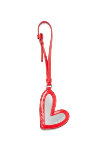 Play mirror Metal logolu kalp charm