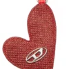 Play mirror Metal logolu kalp charm