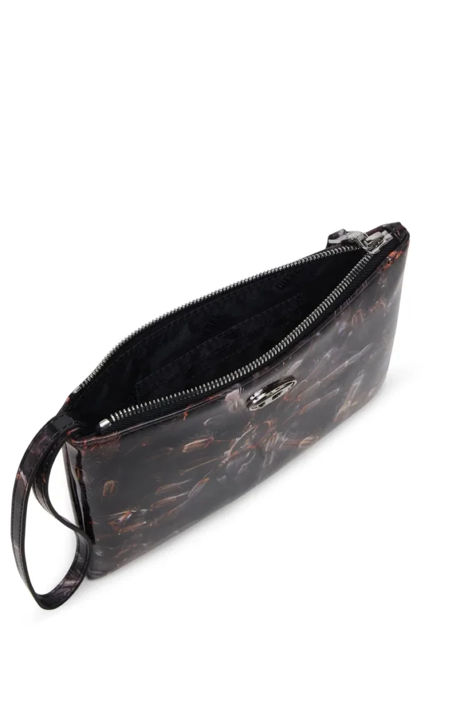 play pouch ii Parlak baskılı PU cüzdan