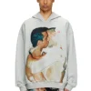 pr-s-boxt-hood-tom25 Grafik baskılı kapüşonlu sweatshirt