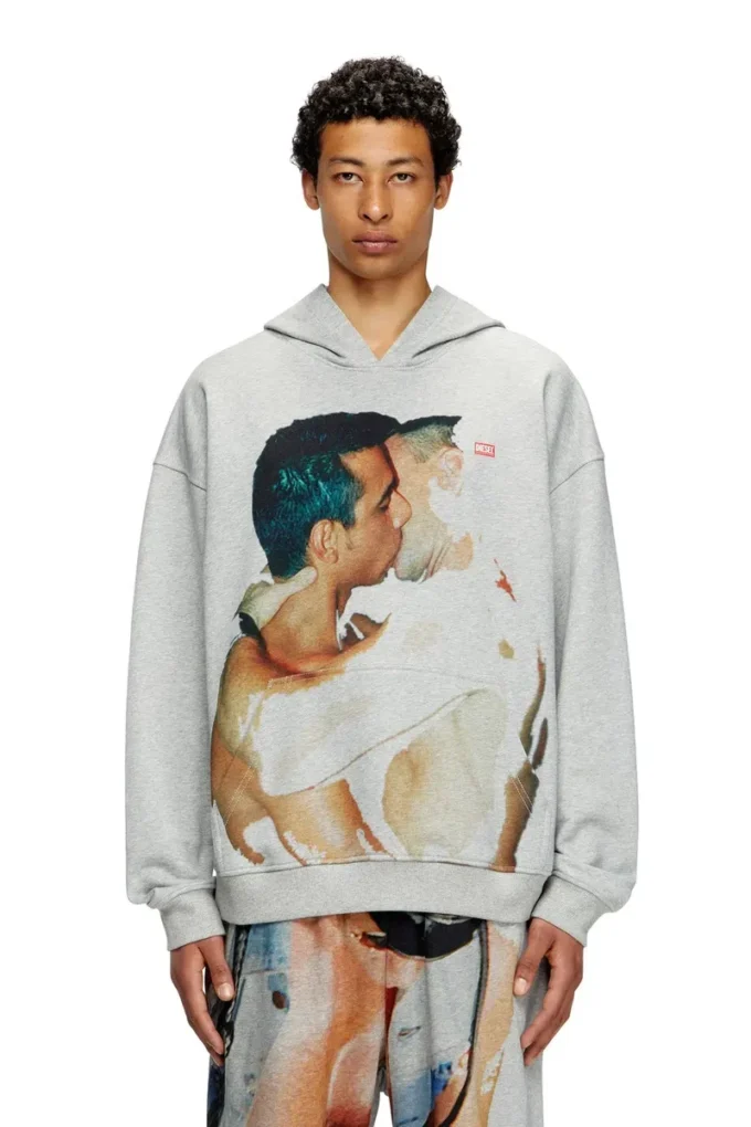 pr-s-boxt-hood-tom25 Grafik baskılı kapüşonlu sweatshirt