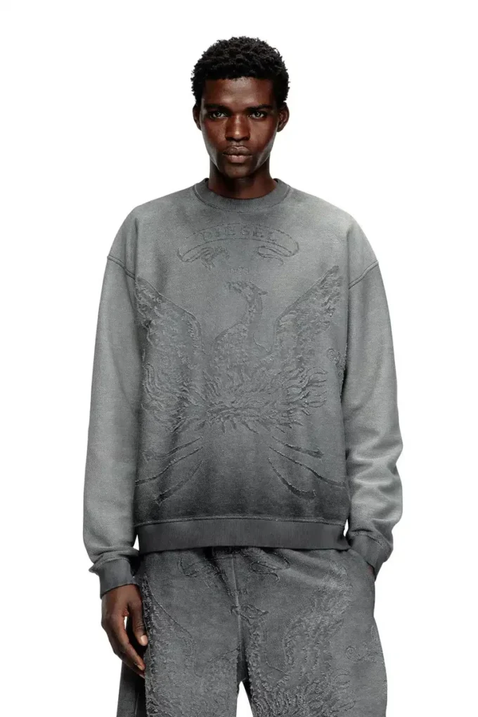 s-aron Soluk sweatshirt, devoré Phoenix logolu