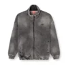 s-batel-v1 Teddy astarlı, denim efektli fermuarlı ceket