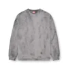 s-baxt-t1 Mikro logolu çatlak efektli sweatshirt