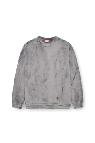 s-baxt-t1 Mikro logolu çatlak efektli sweatshirt