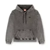 s-boxt-hood-den Arkası kesik yama detaylı kapüşonlu sweatshirt