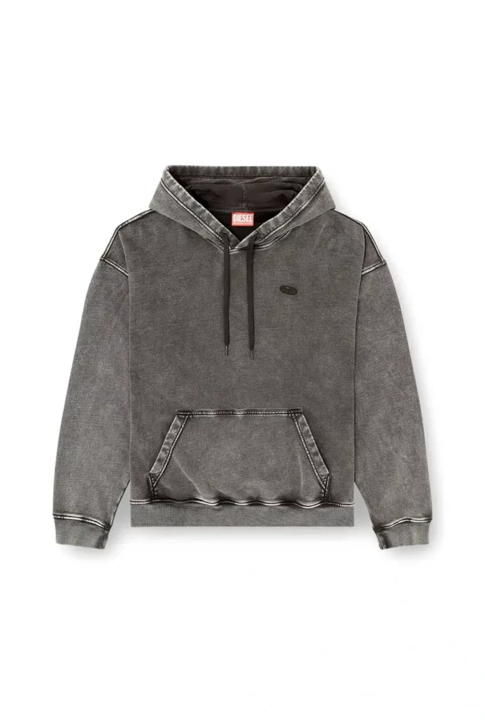 s-boxt-hood-den Arkası kesik yama detaylı kapüşonlu sweatshirt