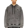 s-boxt-hood-den Arkası kesik yama detaylı kapüşonlu sweatshirt