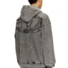 s-boxt-hood-den Arkası kesik yama detaylı kapüşonlu sweatshirt