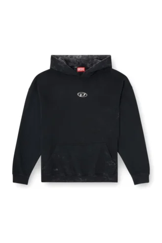 s-boxt-hood-t10 Metal Oval D kesimli kapüşonlu sweatshirt