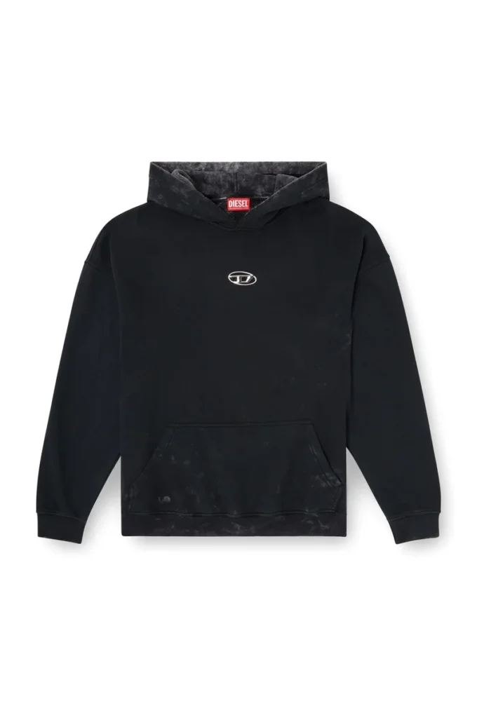 s-boxt-hood-t10 Metal Oval D kesimli kapüşonlu sweatshirt