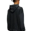 s-boxt-hood-t10 Metal Oval D kesimli kapüşonlu sweatshirt
