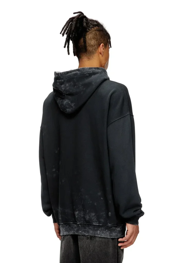 s-boxt-hood-t10 Metal Oval D kesimli kapüşonlu sweatshirt