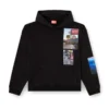 s-boxt-hood-t6 Logo fotoğraf yamalı kapüşonlu sweatshirt