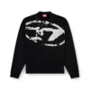 s-boxt-n5 Eskitilmiş floklu logolu sweatshirt