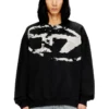 s-boxt-n5 Eskitilmiş floklu logolu sweatshirt