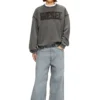 s-boxt-raw-v1 Aplike logolu pamuklu sweatshirt