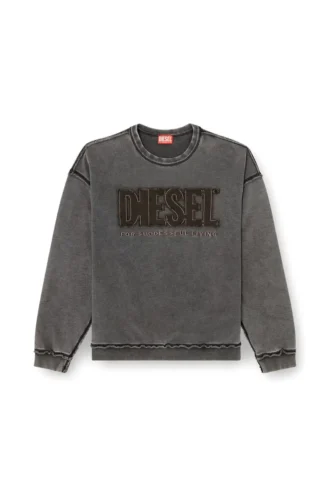 s-boxt-raw-v1 Aplike logolu pamuklu sweatshirt