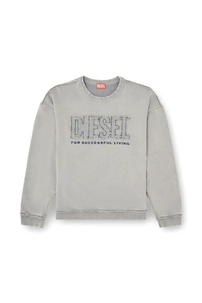 s-boxt-raw-v1 Aplike logolu pamuklu sweatshirt