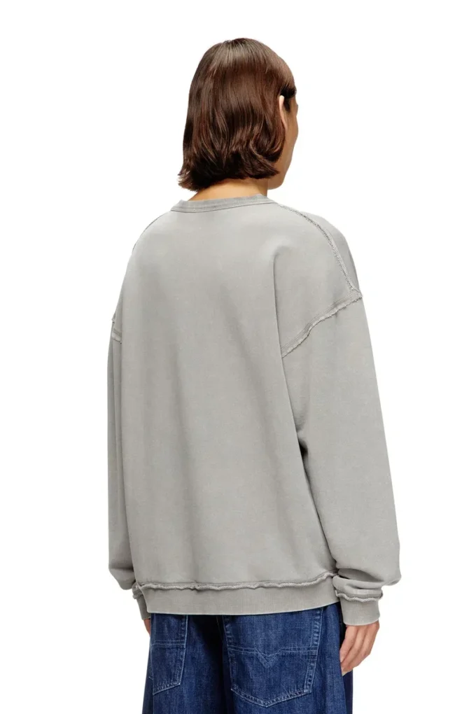 s-boxt-raw-v1 Aplike logolu pamuklu sweatshirt